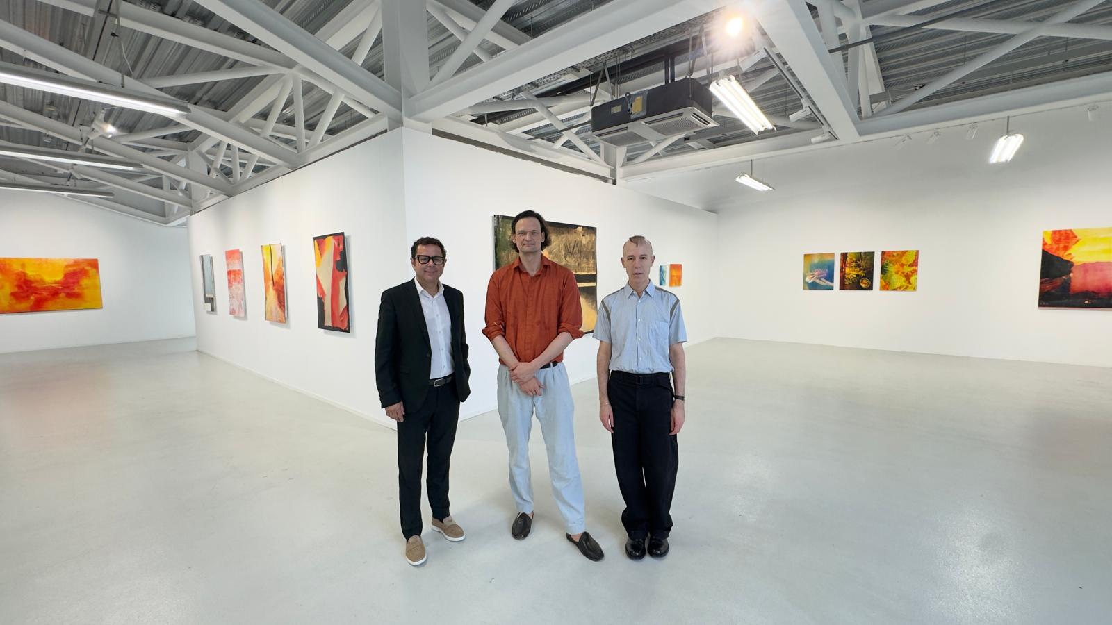 Imagen de la presentaci�n de la exposici�n 'Trust', de Roman Schramm, en el Centro P�rraga